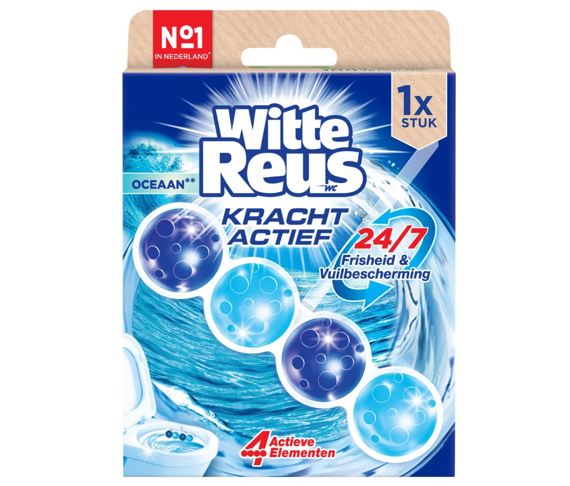 Witte Reus Kracht Actief Toiletblok Oceaan
